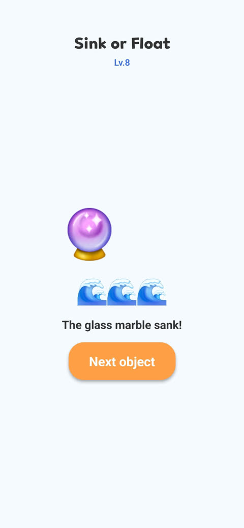 Sink or Float game screen